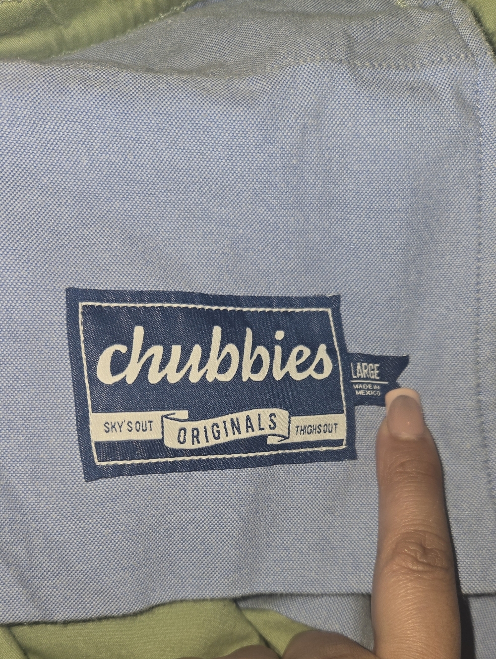 chubbies Olive Green Women's Shorts - Picture 7 of 7